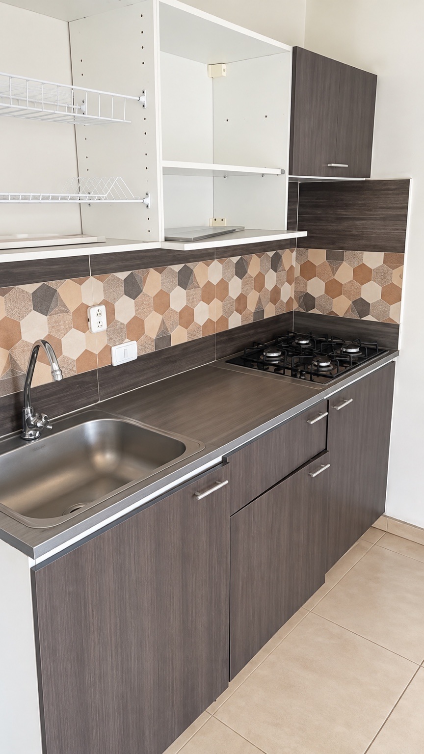 Cocina instalada en el barrio Los Andes