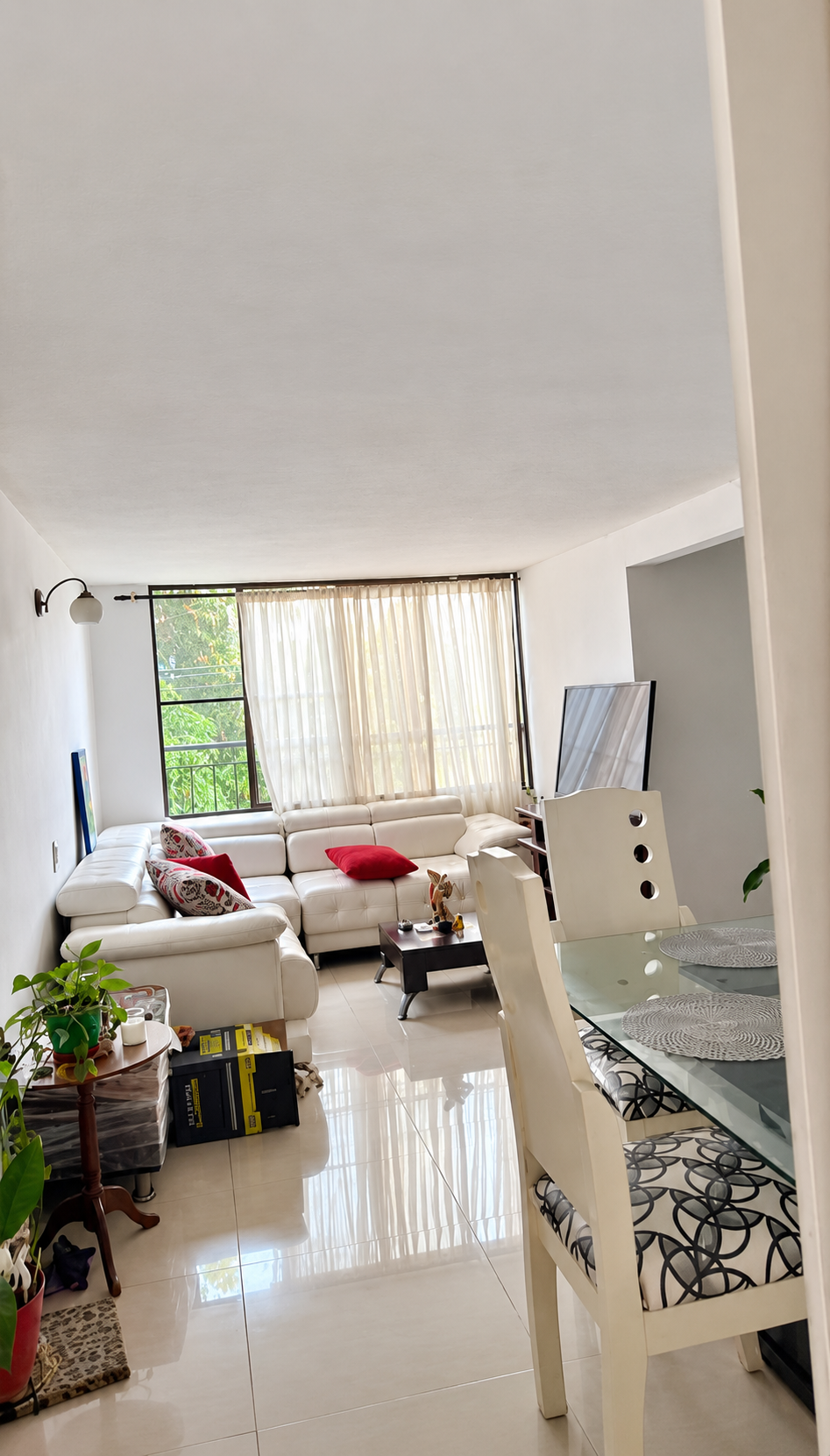 Salón y comedor del apartamento en La Nueva Base
