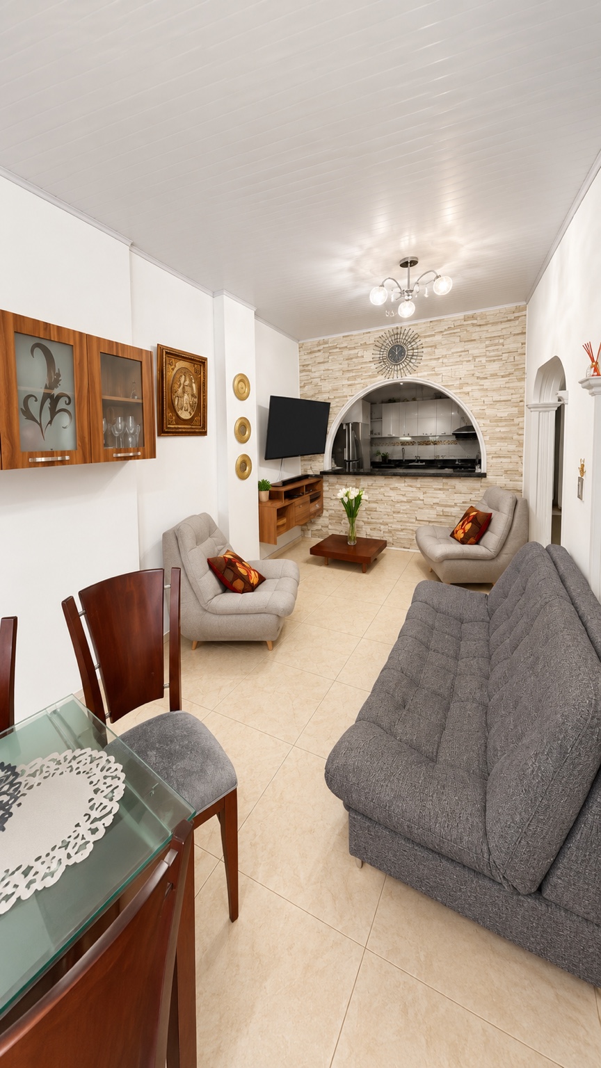Segundo ángulo de la sala de la casa en Salomia
